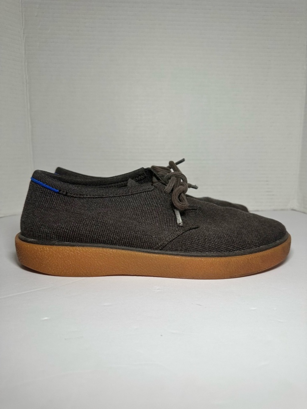 Rothy’s Men’s Vintage Brown Wool Blend Lace Up Casual Sneakers- Size 8.5 - Picture 11 of 11
